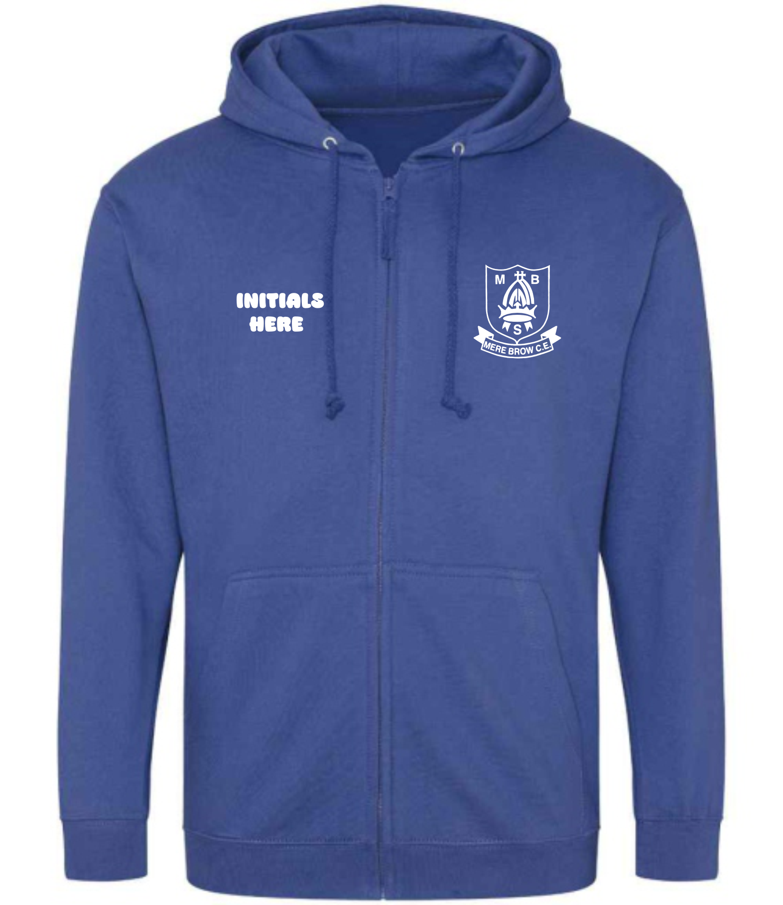 Mere Brow Primary School PE Hoodie - Zip Up