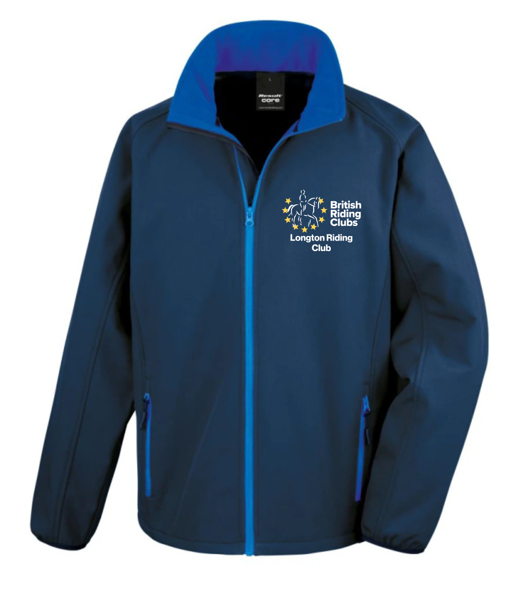 Longton Riding Club Navy Softshell Jacket