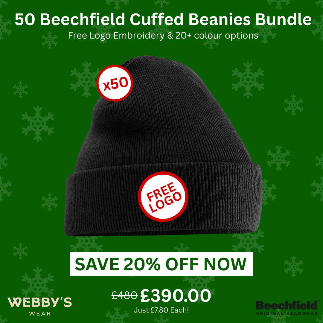 50x Beechfield Original Cuffed Beanie Bundle