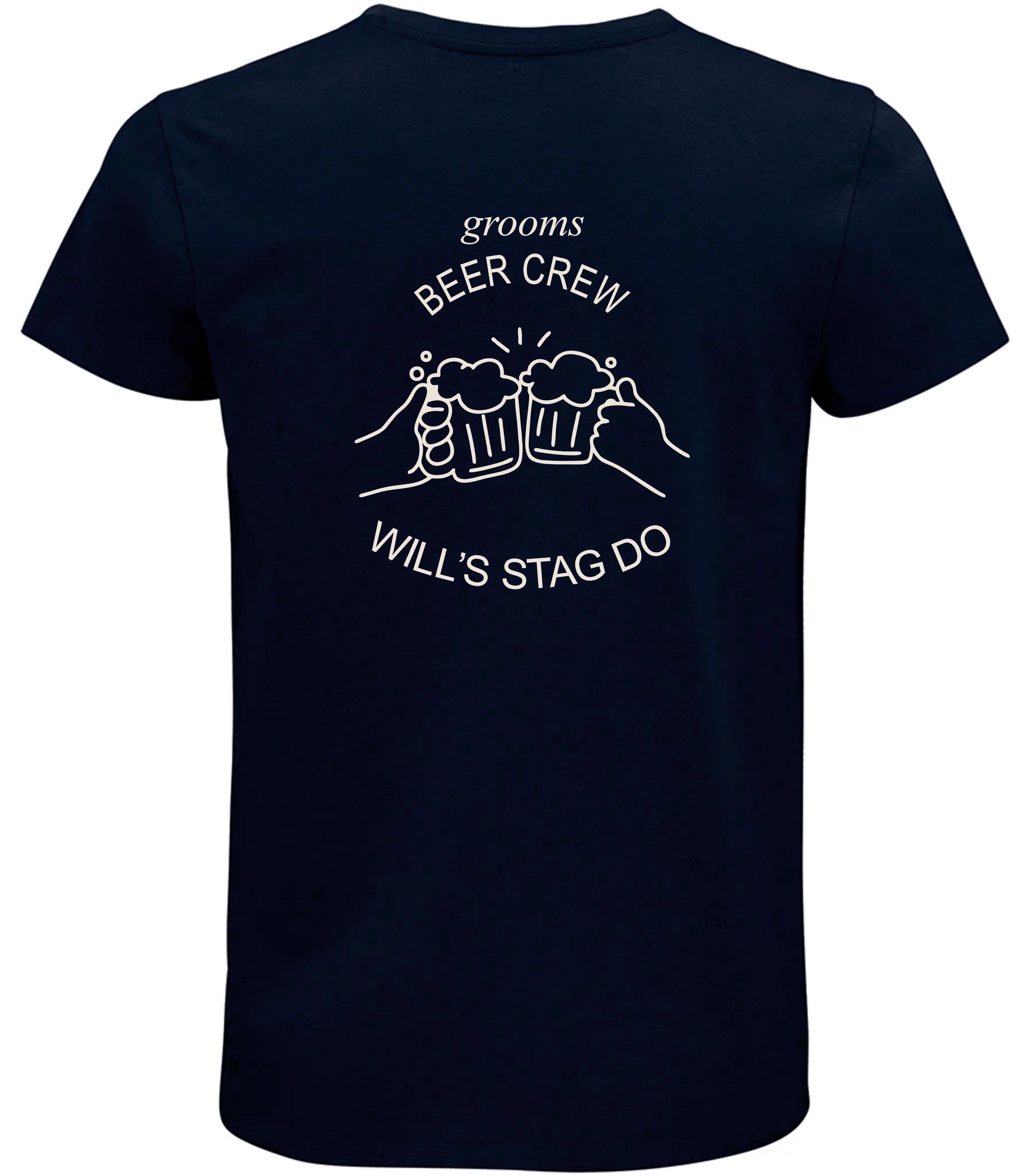Custom Beer Crew Stag Do T-Shirt