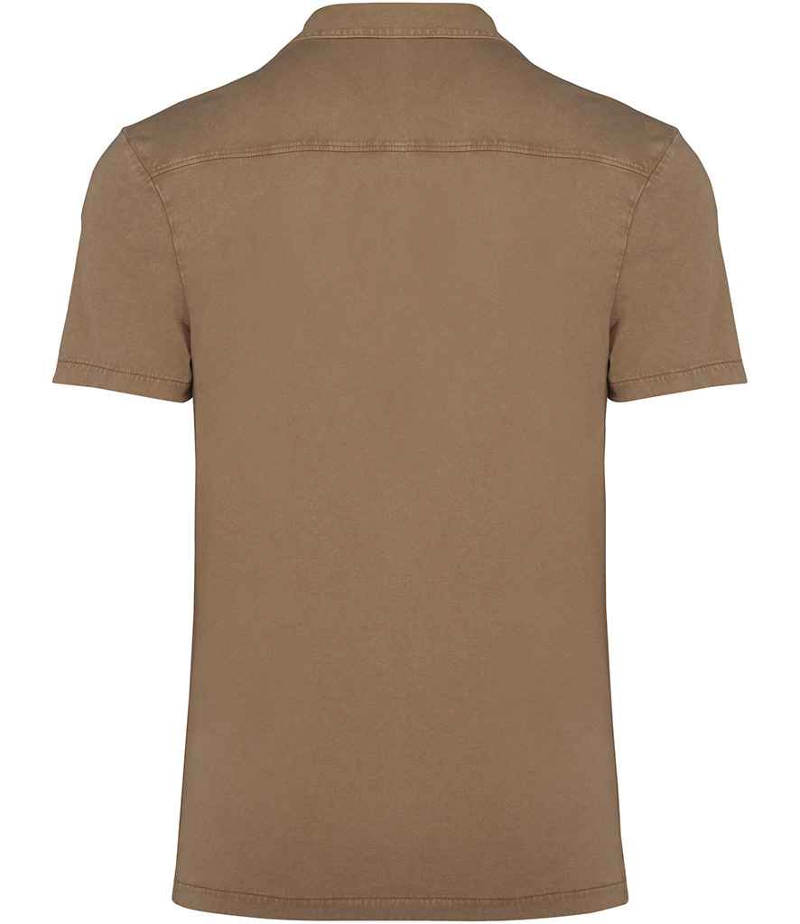 NS522 Washed Cream Coffee Back
